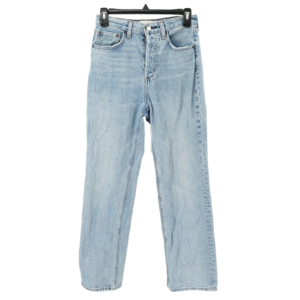 Denim Forum Jeans SZ 24/29L Joni High Rise Loose Straight Clean Girl Soft Girl